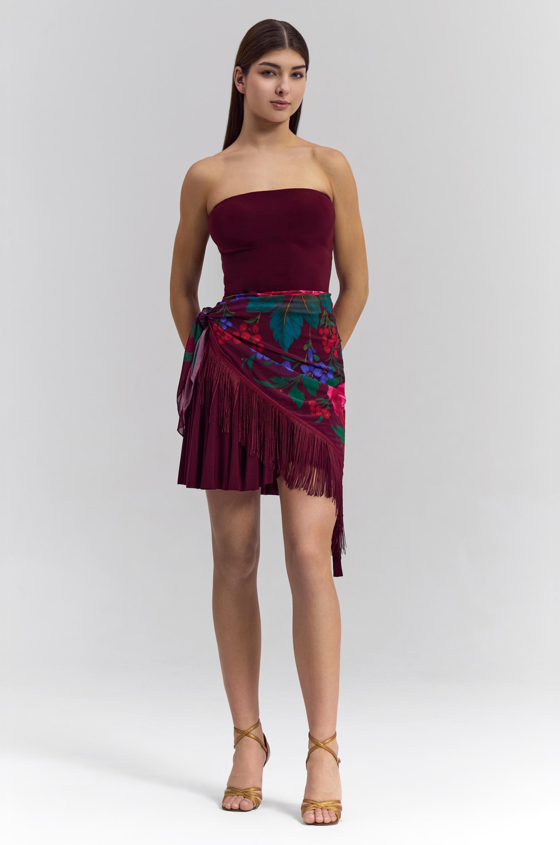 Платок A La Russe для бальных танцев, цвет Бордовый 