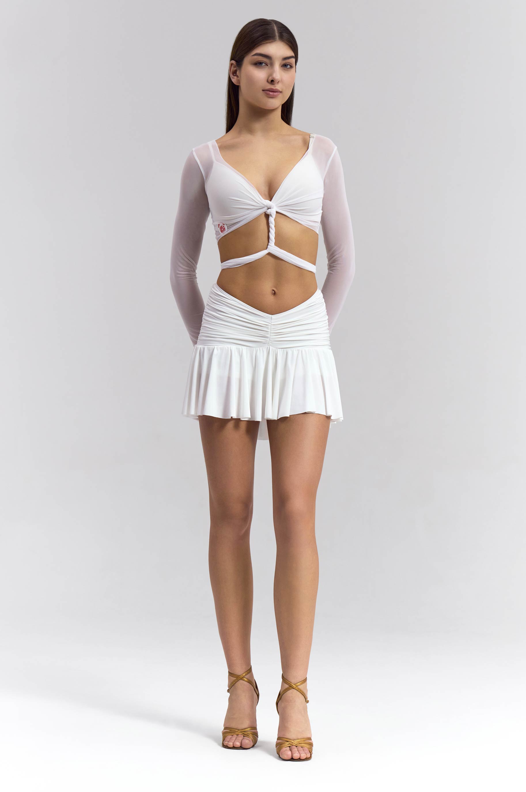 Юбка Vast White для бальных танцев, цвет Белый 