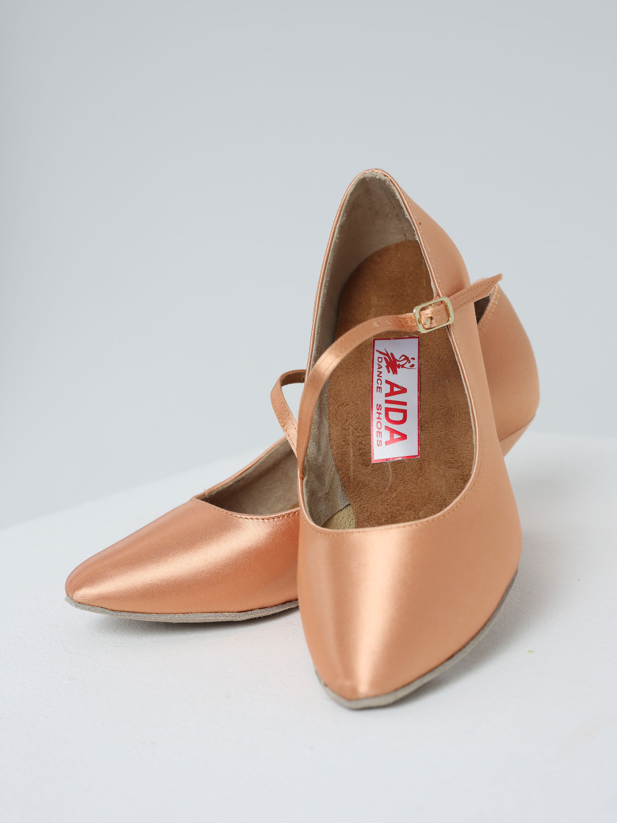 Туфли женские 040А для бальных танцев, цвет Бежевый 