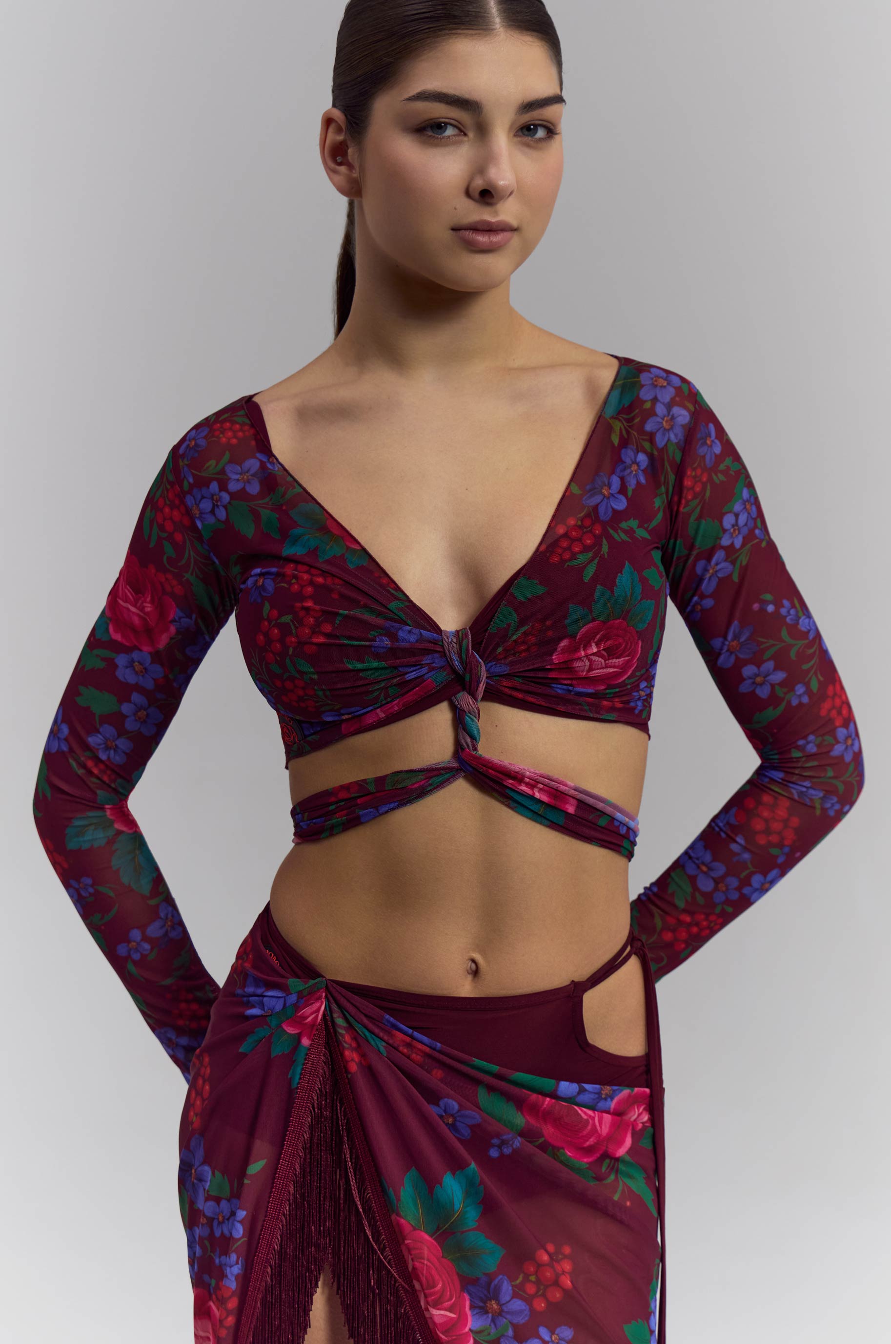 Юбка Tones A La Russe для бальных танцев, цвет Красный Черный 