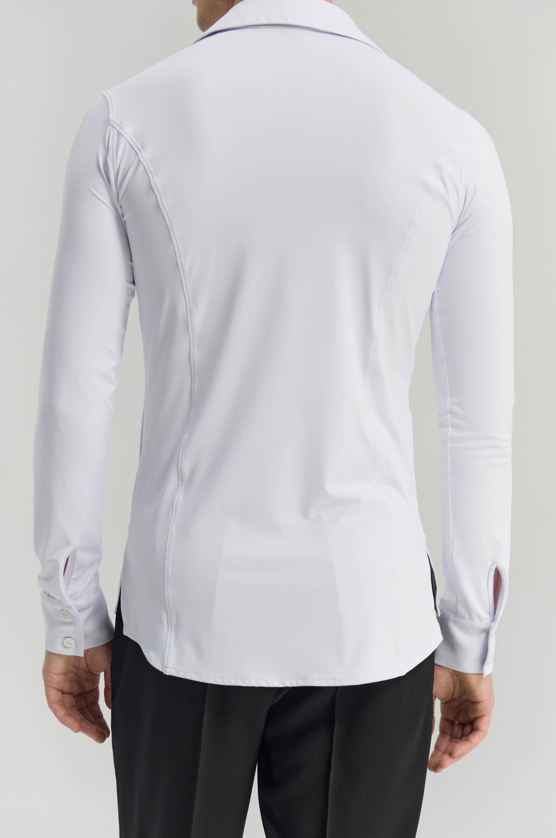 Рубашка Silky White для бальных танцев, цвет Черный 