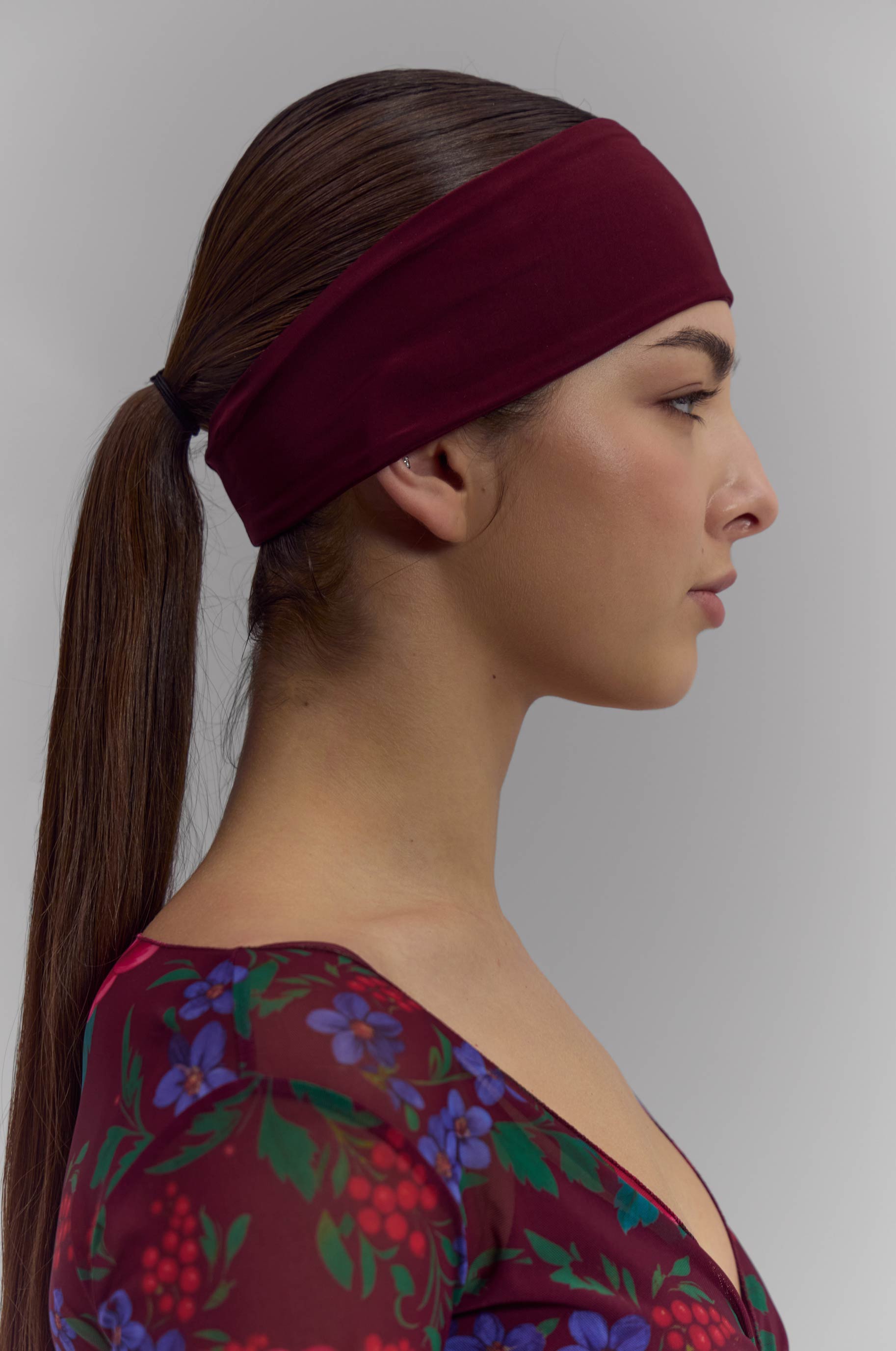 Повязка Fawn Burgund для бальных танцев, цвет Красный 
