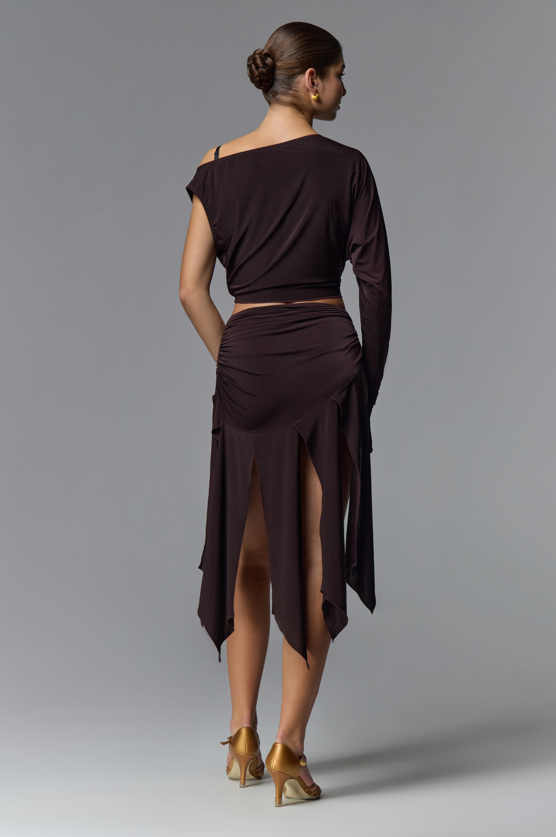 Топ Katana Brown для бальных танцев, цвет Коричневый 