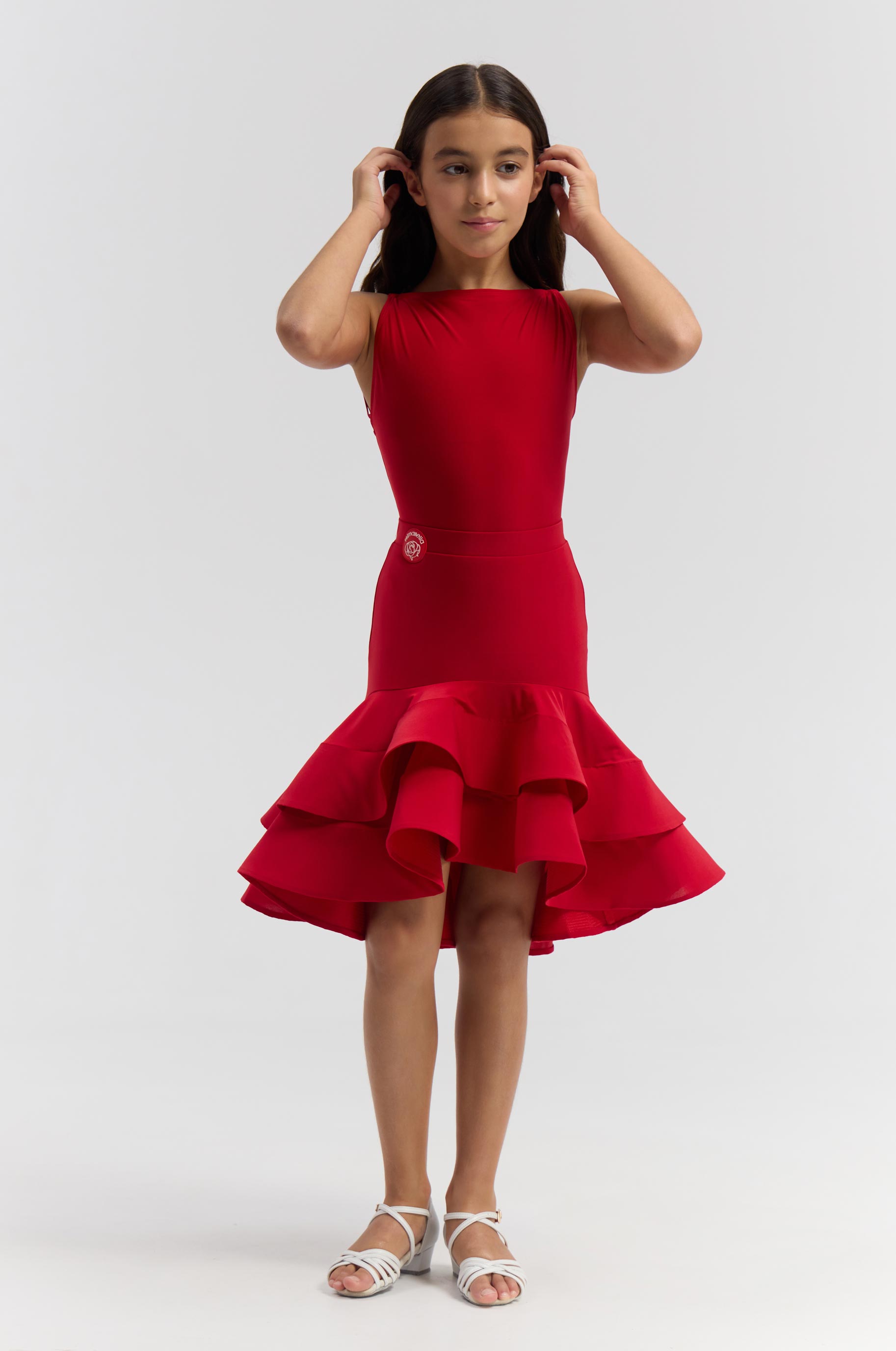 Юбка Beliche Red Kid для бальных танцев, цвет Красный 