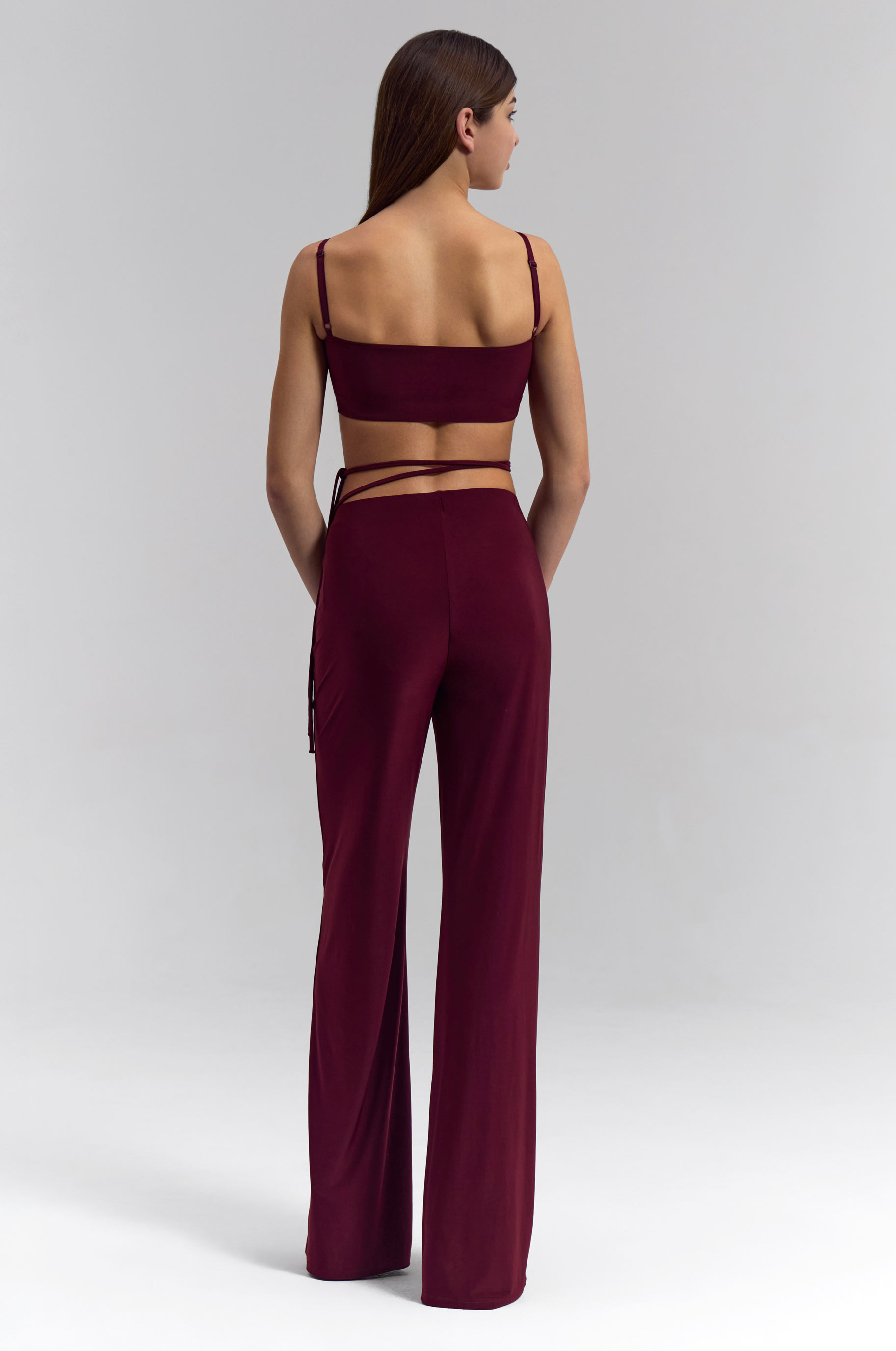 Топ Dawn Burgund для бальных танцев, цвет Бордовый 