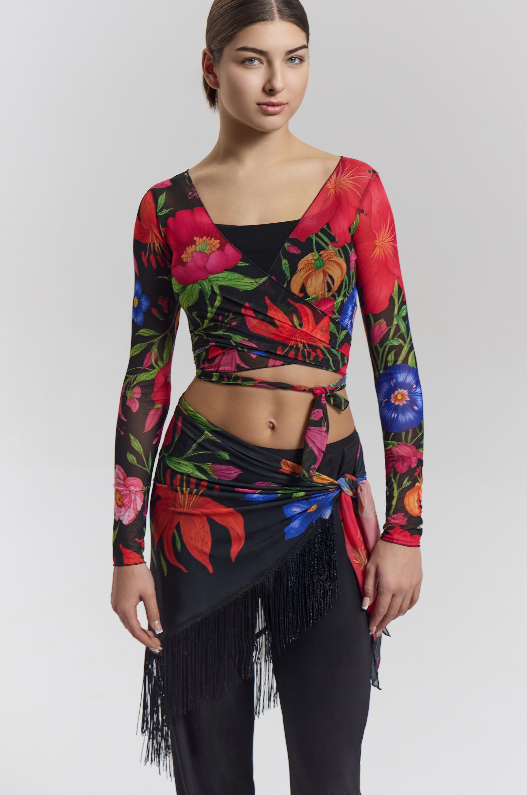 Платок Flora для бальных танцев, цвет Разноцветный 