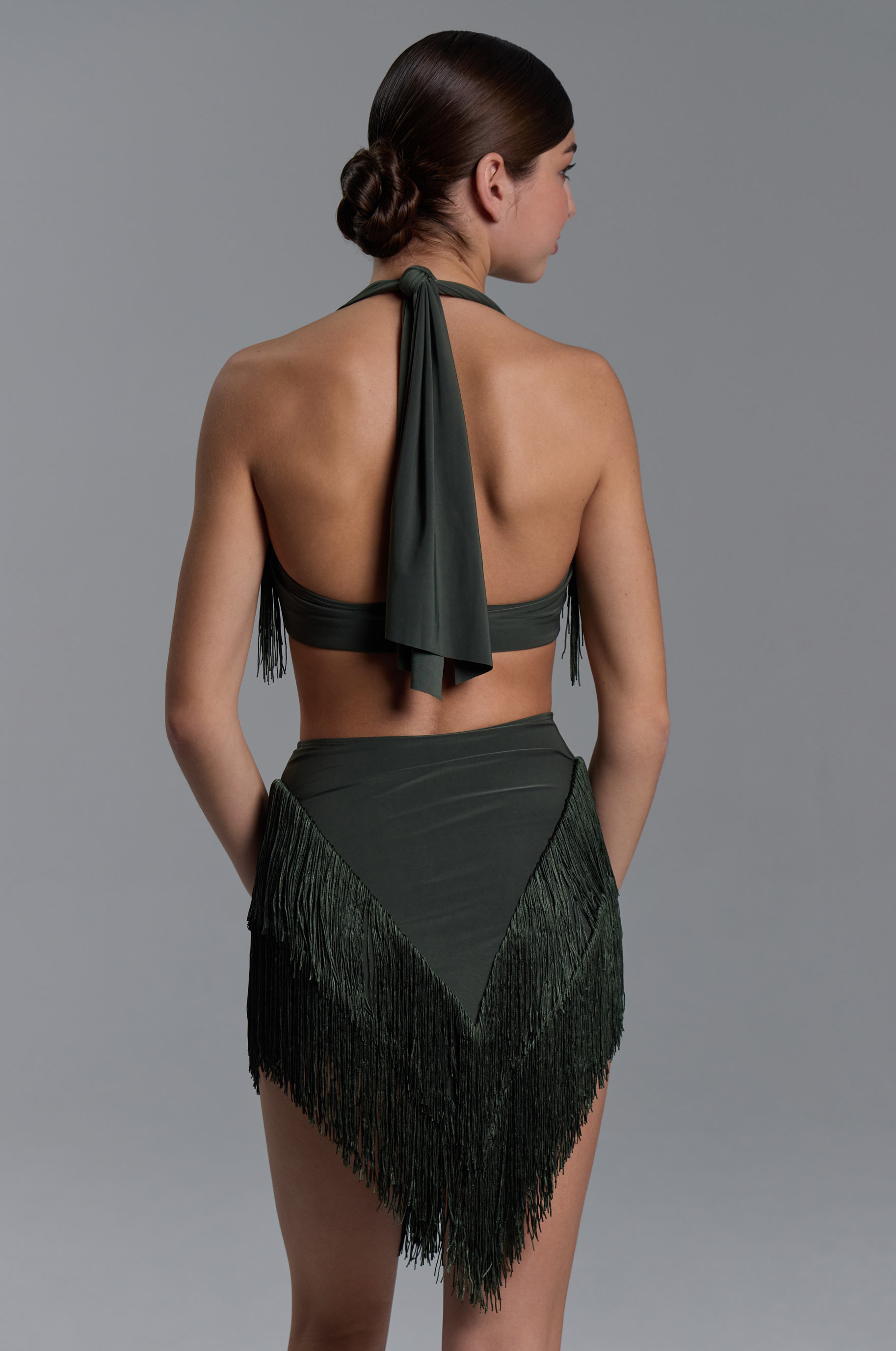 Топ Хаки Флоу для бальных танцев, цвет Хаки 