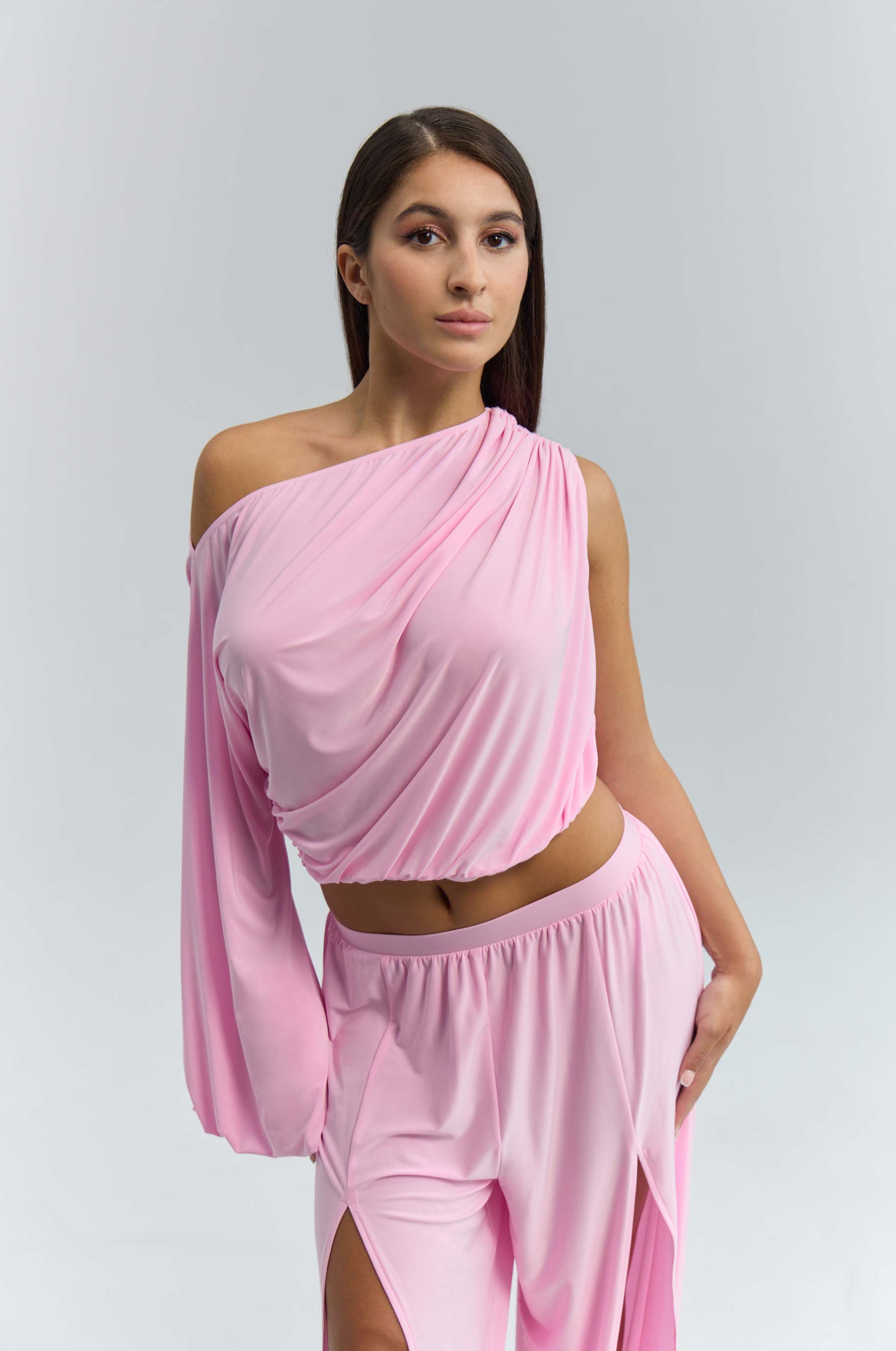 Топ Fancy Pink для бальных танцев, цвет Розовый 
