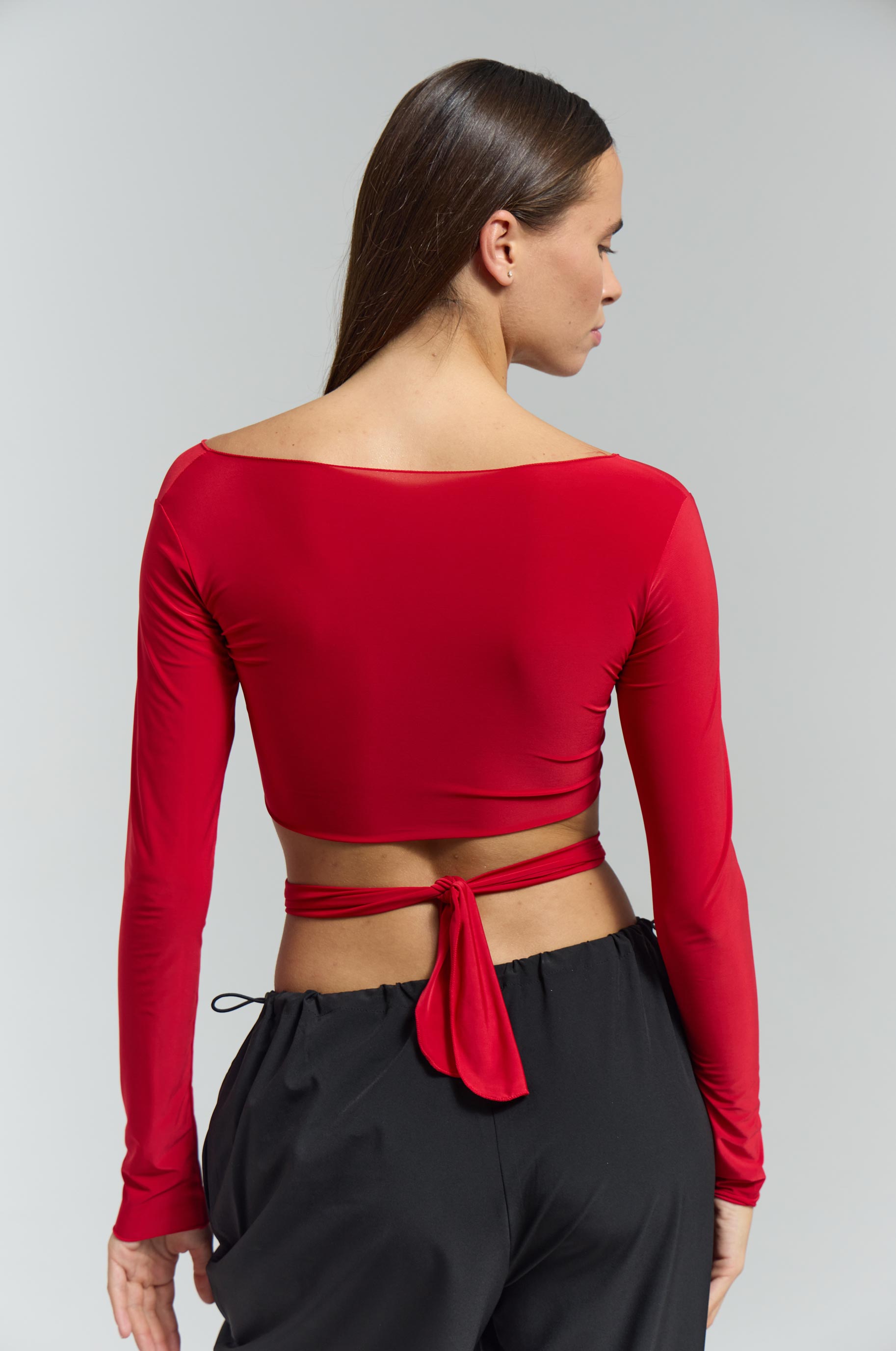 Топ Bolero Red для бальных танцев, цвет Красный 