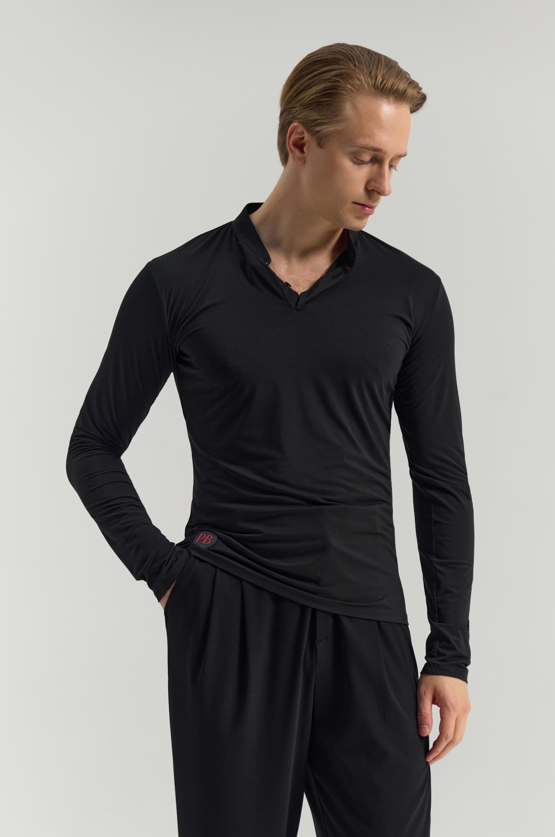 Лонгслив Fabrics для бальных танцев, цвет Черный 