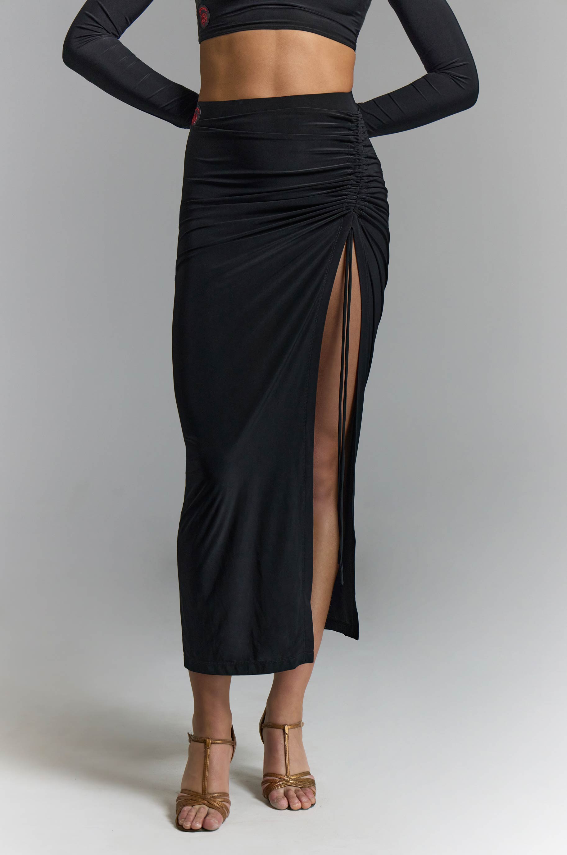 Юбка Coulisse для бальных танцев, цвет Черный 