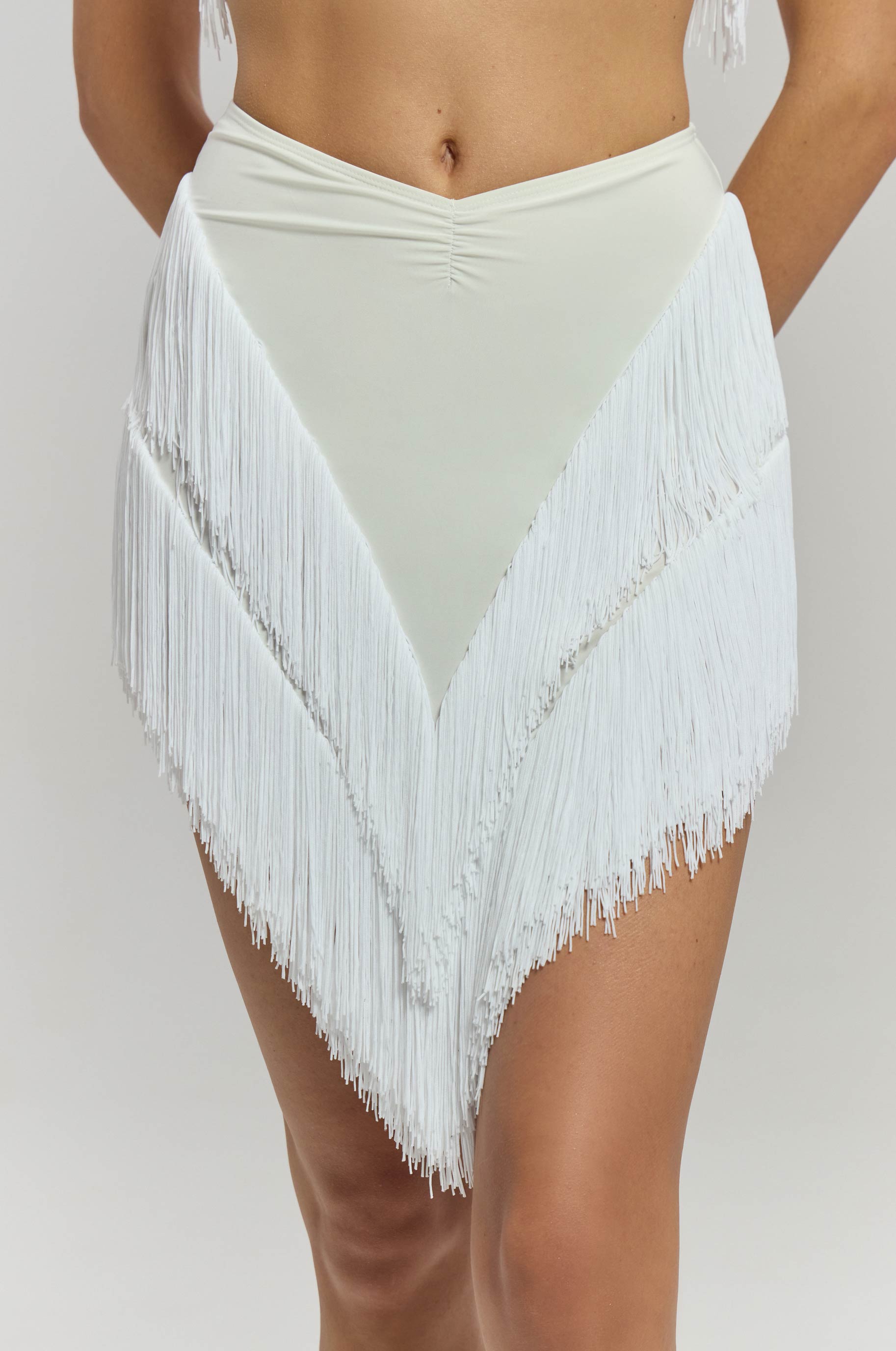 Юбка Момент для бальных танцев, цвет Белый 