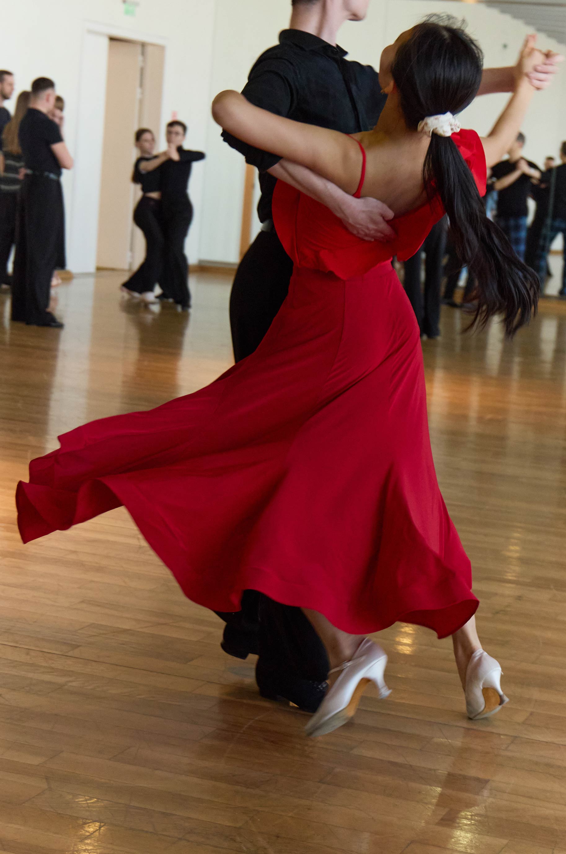 Боди Муза для бальных танцев, цвет Красный 