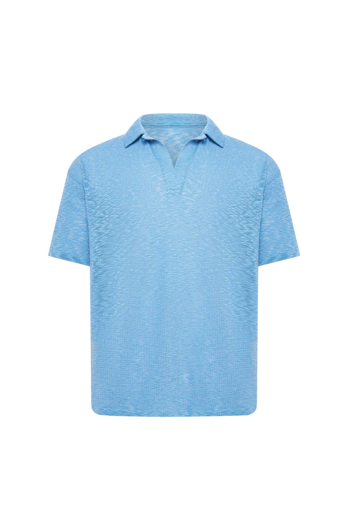 T-shirt Piquant Blue